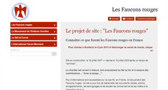 Desktop Screenshot of fauconsrouges.org